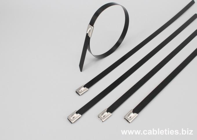 Expoxy coated stainless steel cable tie