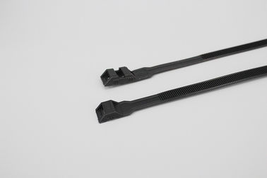 China 9*180mm Black Nylon Material strong single loop lock zip ties supplier