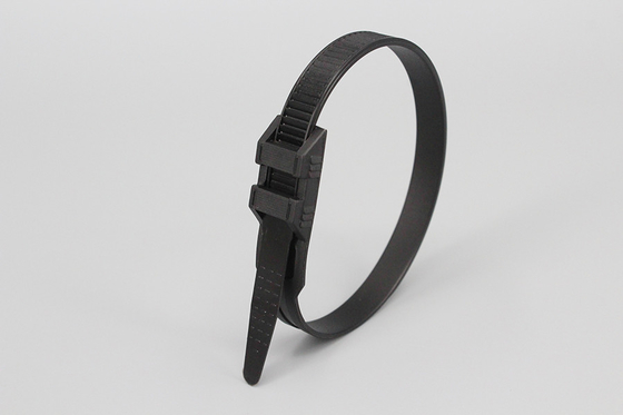 China DM-9*260mm hot sale black double locking nylon cable ties with stronger pull supplier