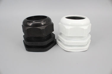 China M12 Types of cable glands Waterproof Nylon plastic cable glands in White Black Grey NPT PG Metric Thread supplier