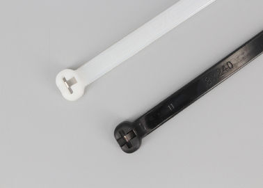 China Black and Natural Nylon Stainless Steel Barb Inlay Cable Tie supplier