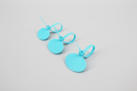 DM-3*90mm customized marker cable ties numbered chicken ties with oval board supplier