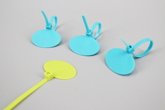 DM-3*90mm customized marker cable ties numbered chicken ties with oval board supplier