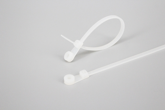 DM-3*150mm Cheap price nylon 66 UL 94V-2 Mount Head Screw/Nail Mount Hole Cable Zip Wire Tie White 100 Pcs supplier
