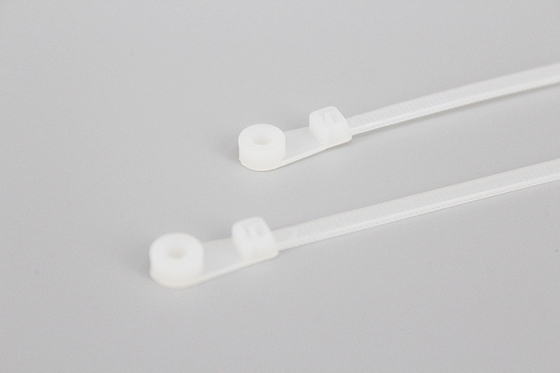 DEMOELE 3.2*150mm Natural Black colorful nylon Mountable head cable ties round zip ties and wire ties supplier
