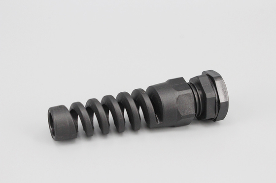 DEMOELE CE Approved nylon PA material black and grey color IP68 spiral Waterproof PG Cable Glands With Strain Relief supplier