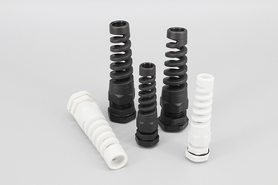 DEMOELE CE Approved nylon PA material black and grey color IP68 spiral Waterproof PG Cable Glands With Strain Relief supplier