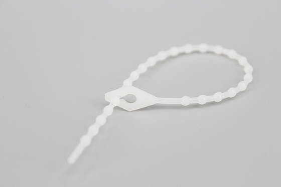 DEMOELE 100mm UL approved 94V-2 adjustable knot ball bead plastic nylon cable ties zip ties supplier