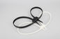 12*700mm white and black strong double loop Unbreakable soft plastic cable tie one time police handcuffs supplier