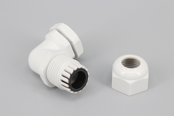 DEMOELE New Material black and grey white IP68 waterproof Nylon Right Angle Cable Glands with CE certificate supplier